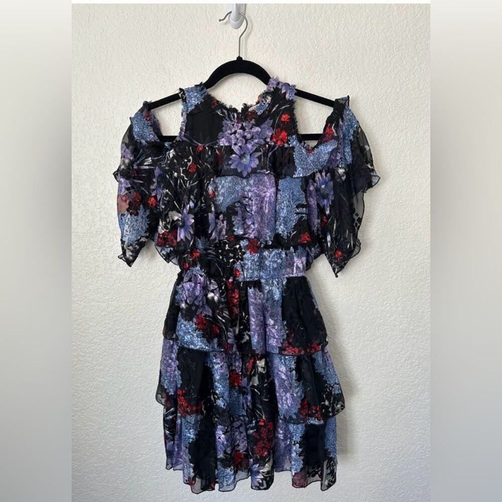 Alice & Olivia - Cocktail Dress - Purple - Red Size 0-2 / XS Festival Dress Y2K